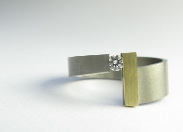 Titanium/geel gouden ring ring-mr-235.jpg
